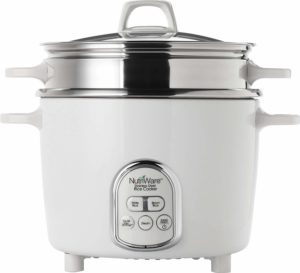 Image of The (only) Best Rice Cooker Available in Canada with Stainless Steel Inner Pot Aroma/Nutriware 14-cup digital stainless rice cooker and food steamer