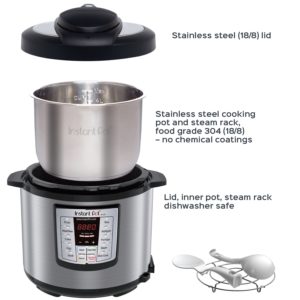 Image of The (only) Best Rice Cooker Available in Canada with Stainless Steel Inner Pot Instant Pot Lux 6-in-1 - 6 quart stainless steel