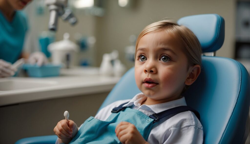 Showing a child at the dentist - preventing Dental Anxiety in Children