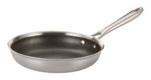 Image of Best Non Stick Frying Pan Canada PADERNO Hybrid Clad Stainless Steel Non Stick Frypan
